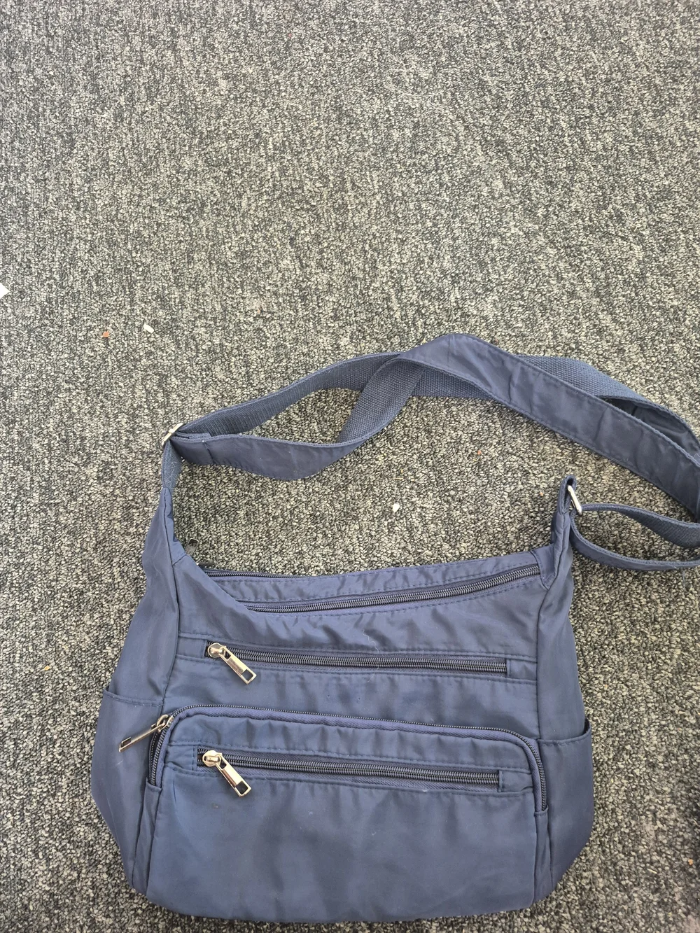 Navy Crossbody Shoulder Bag for Men